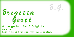 brigitta gertl business card